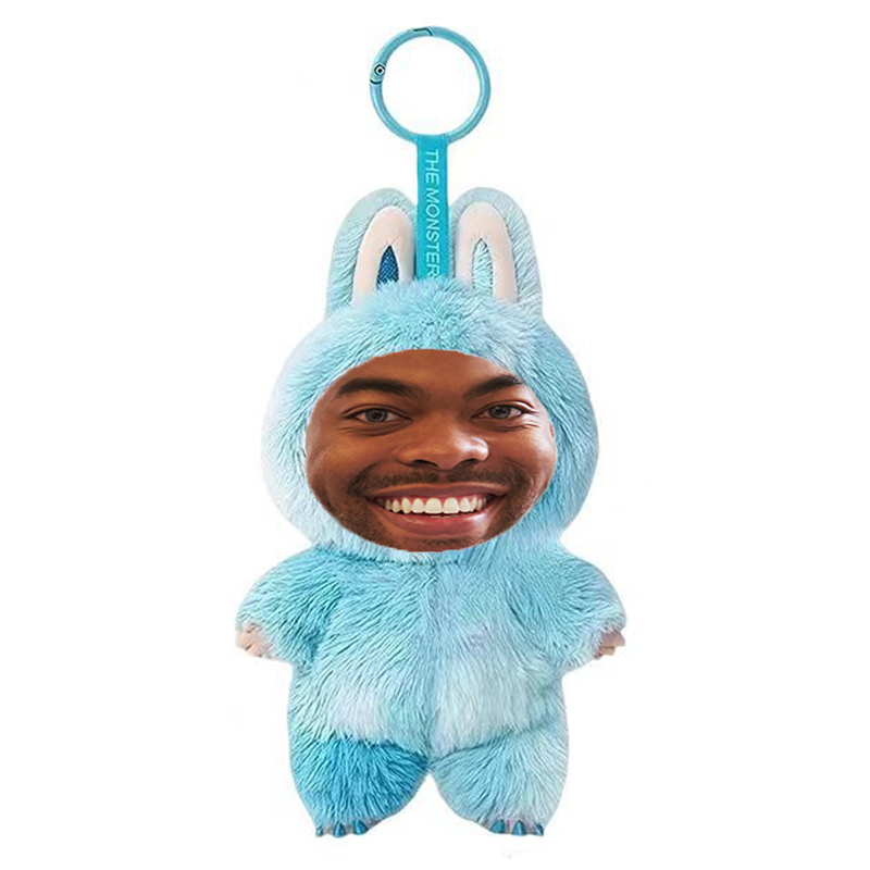 Funny Custom Yebubu Plush Keychain with Your Face (Version 3) – Perfect Gift In Different Colors