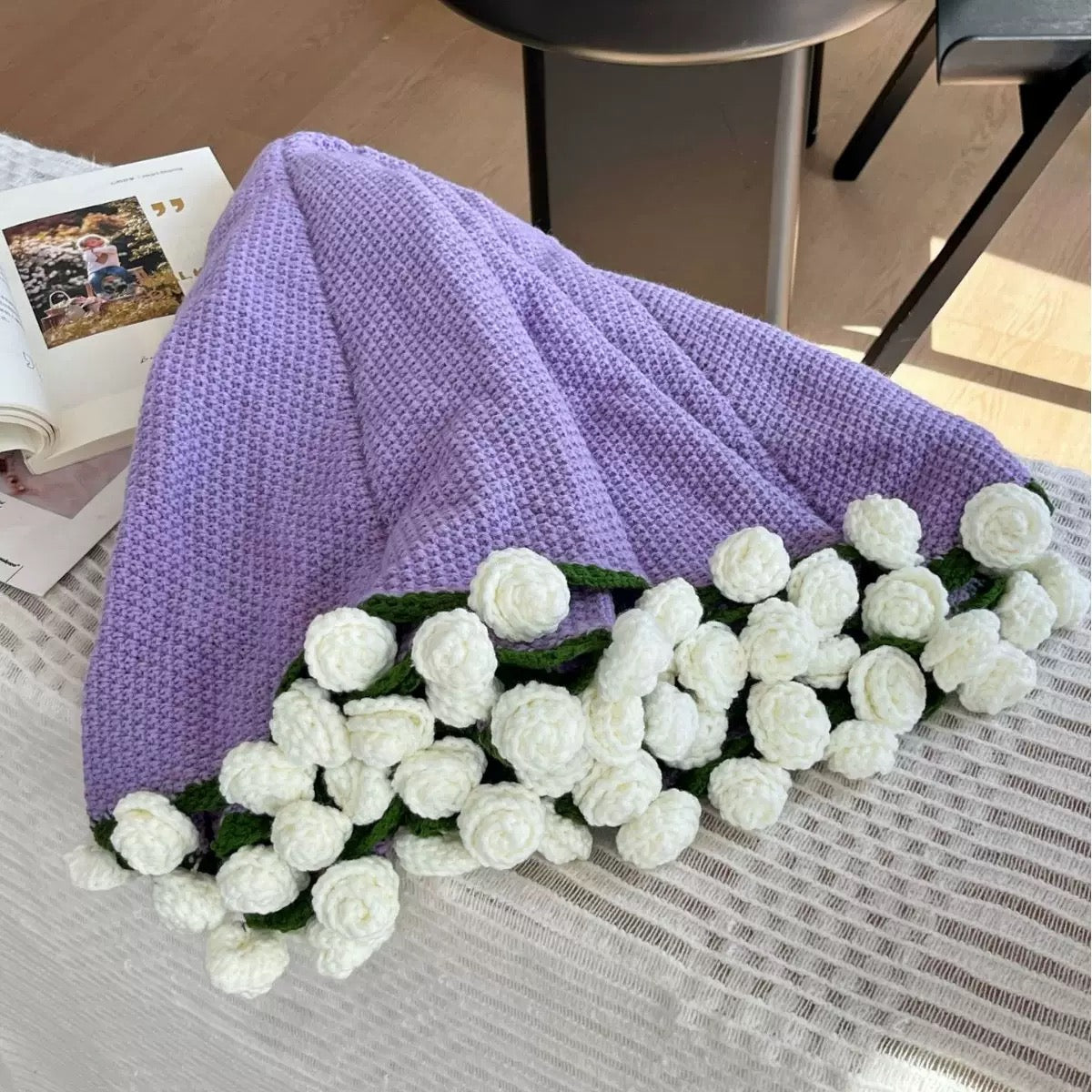 Handmade Flower Blanket