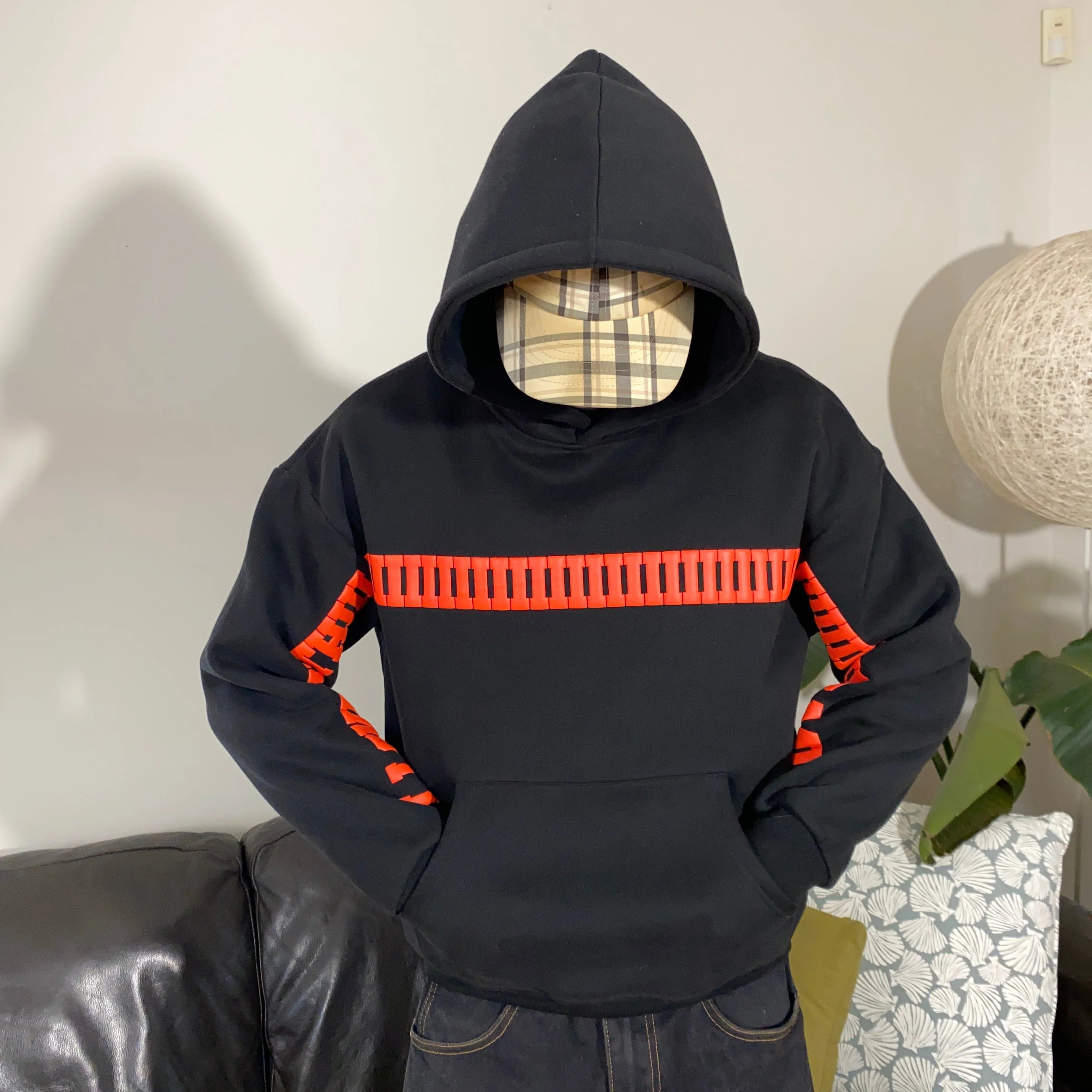 "I LOVE YOU THIS MUCH" Puffy Print Letter Hoodie