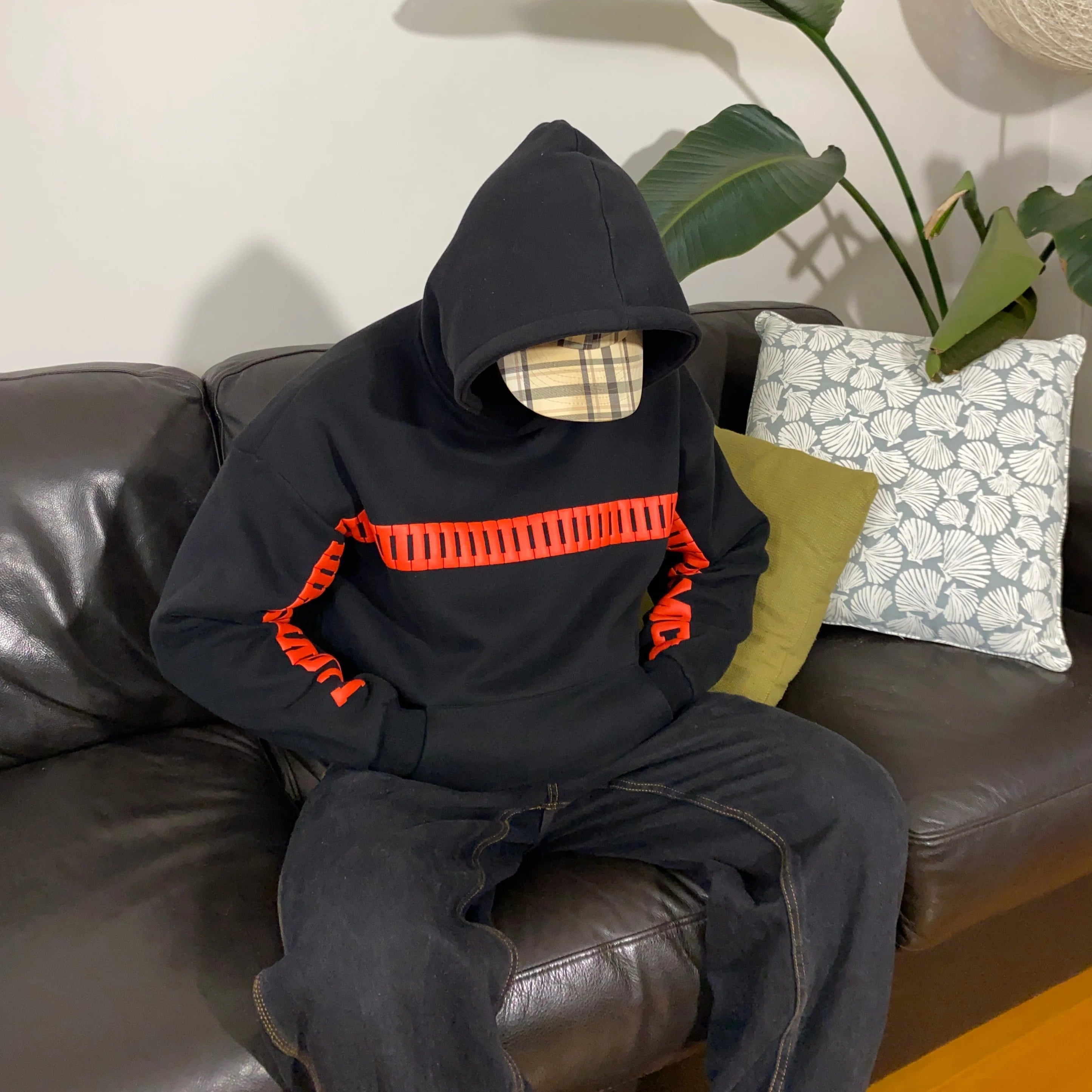 "I LOVE YOU THIS MUCH" Puffy Print Letter Hoodie