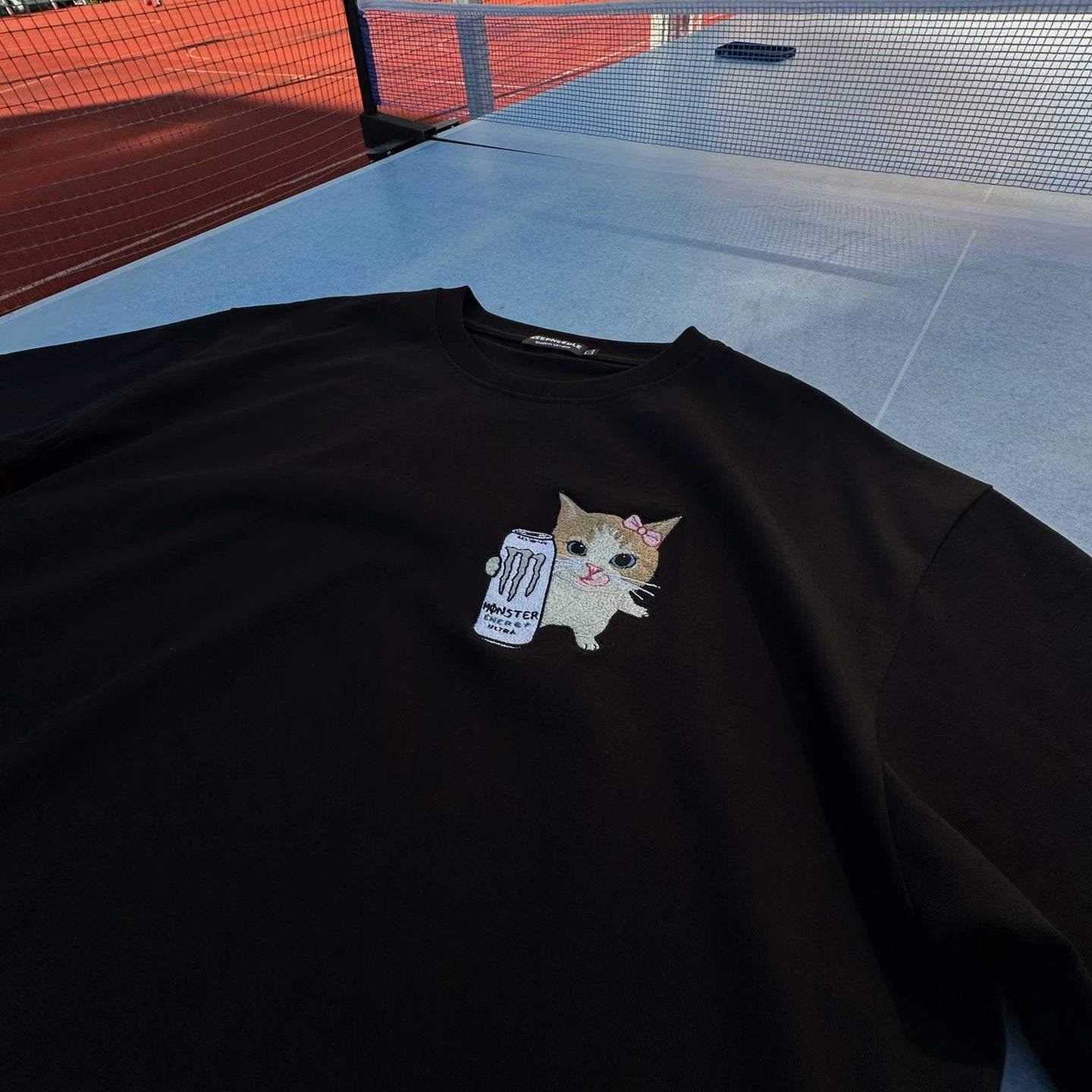 Custom Meowster Energy T-shirt（Black）