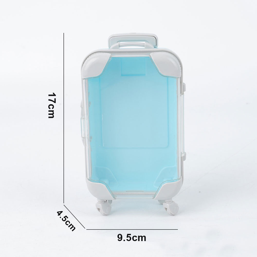 Mini Rolling Suitcase Storage Box