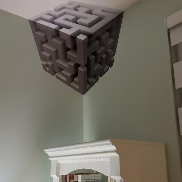 3D Wall Art Optical Illusion Corner Wall Decal