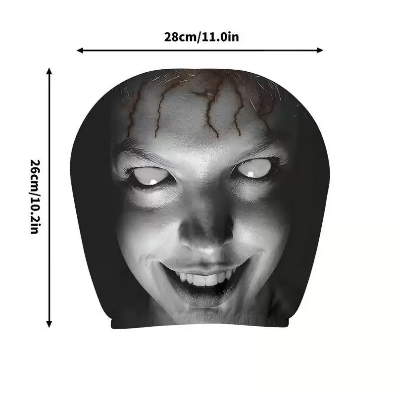 Spooky Ghost Car Headrest Cover