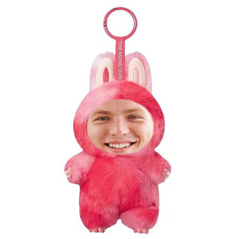 Funny Custom Yebubu Plush Keychain with Your Face (Version 3) – Perfect Gift In Different Colors