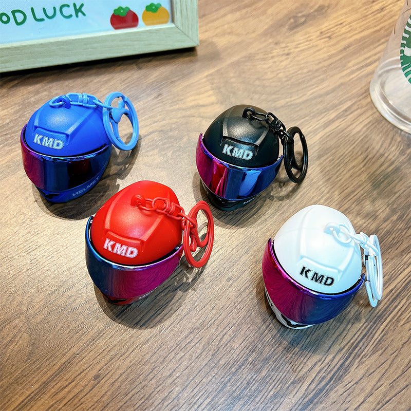 MotoGlow Mini Helmet Keychain Red Non-Light