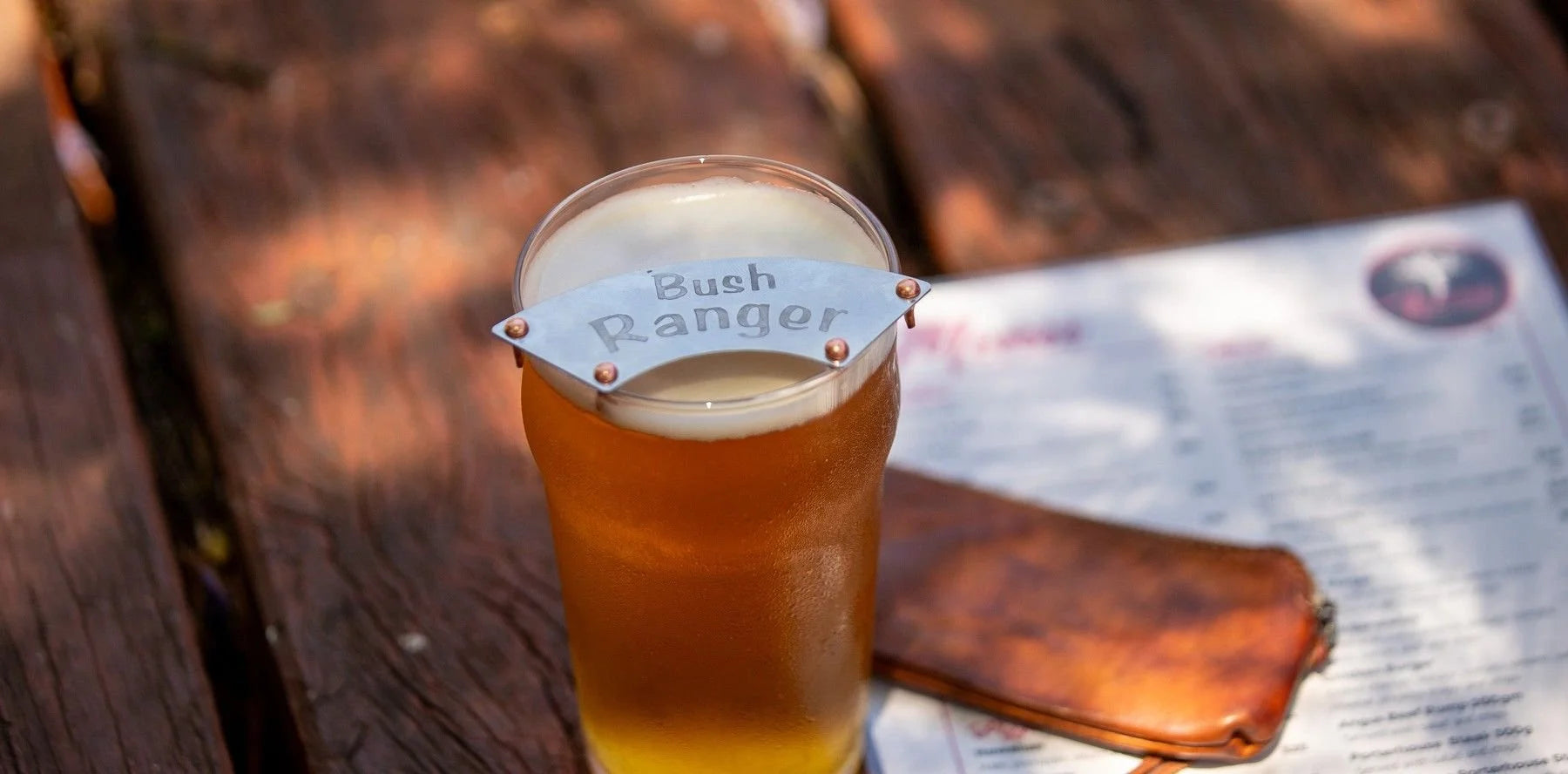 DryStache Stainless Moustache Guard - Original - Bush Ranger™ Moustache Guard Keeps moustaches dry!