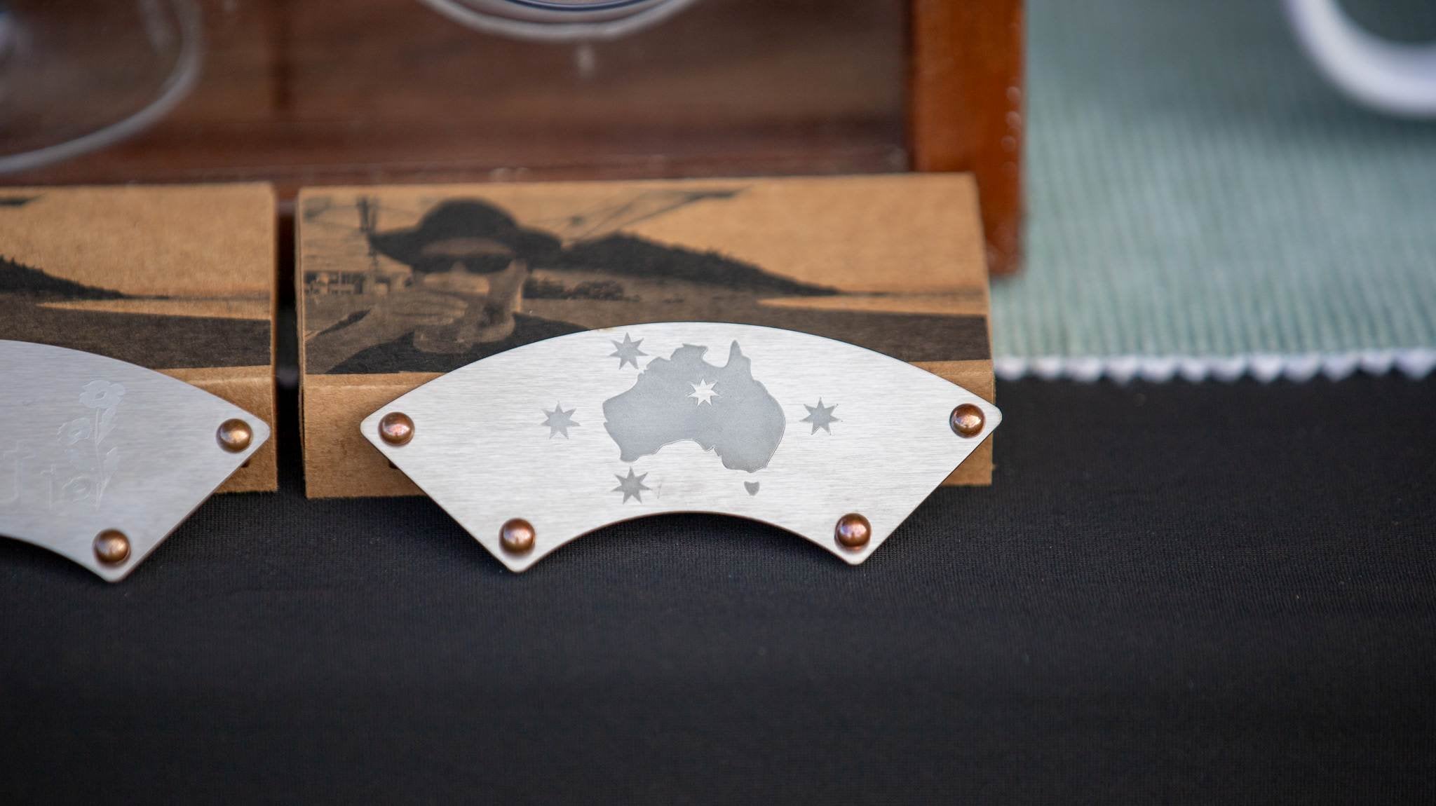 DryStache Stainless Moustache Guard - Southern Cross - Bush Ranger Australian Southern Cross Edition.
