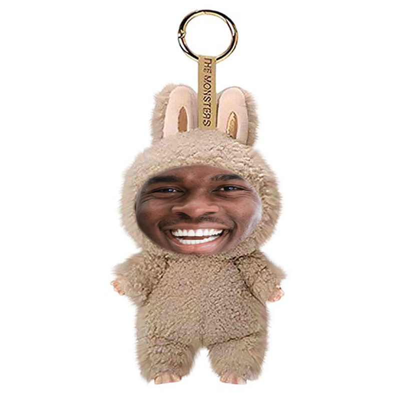 Funny Custom Yebubu Plush Keychain with Your Face – Perfect Gift In Different Colors