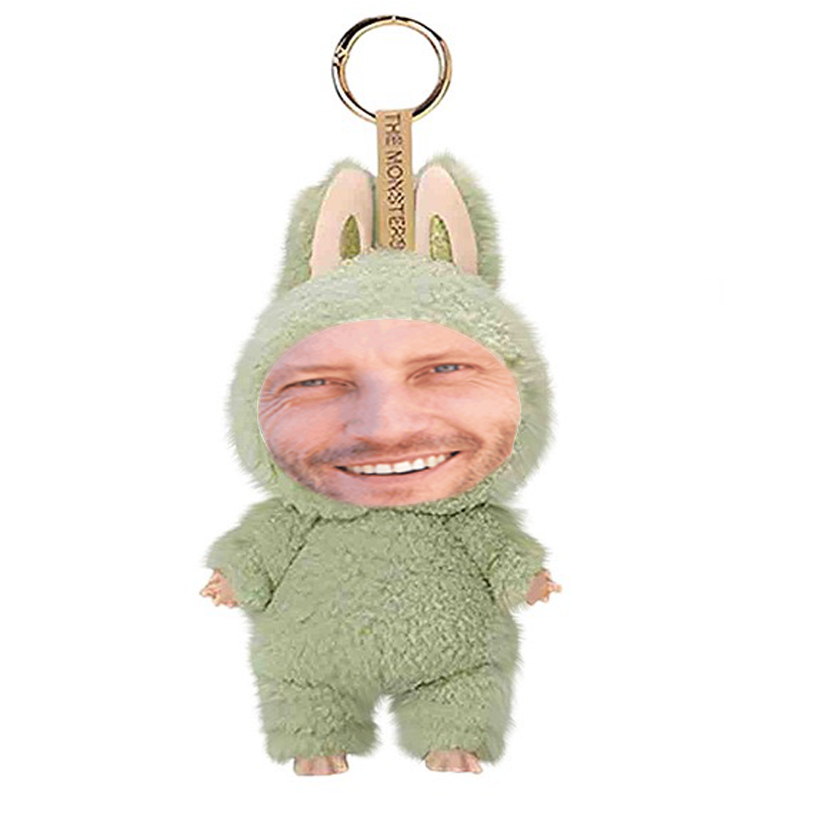 Funny Custom Yebubu Plush Keychain with Your Face – Perfect Gift In Different Colors