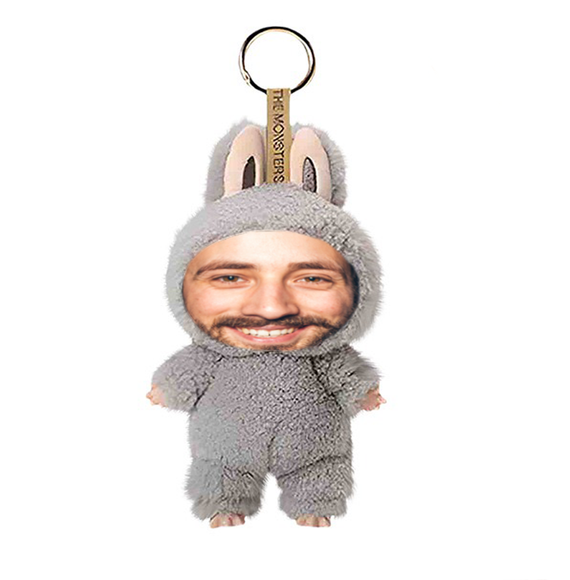 Funny Custom Yebubu Plush Keychain with Your Face – Perfect Gift In Different Colors