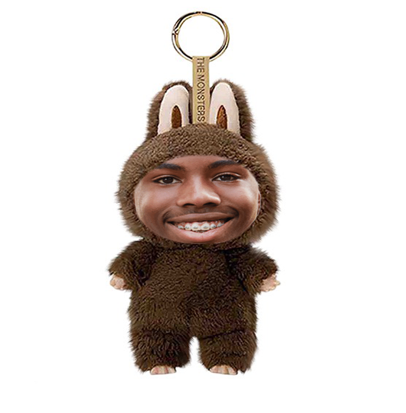 Funny Custom Yebubu Plush Keychain with Your Face – Perfect Gift In Different Colors