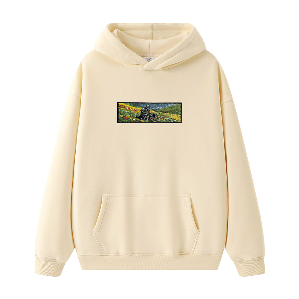 Embroidered Autumn And Winter Hooded Sweatshirt Bright Fantasy