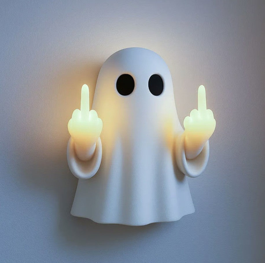 SpookyFlip Ghost Glow Night Light wall display