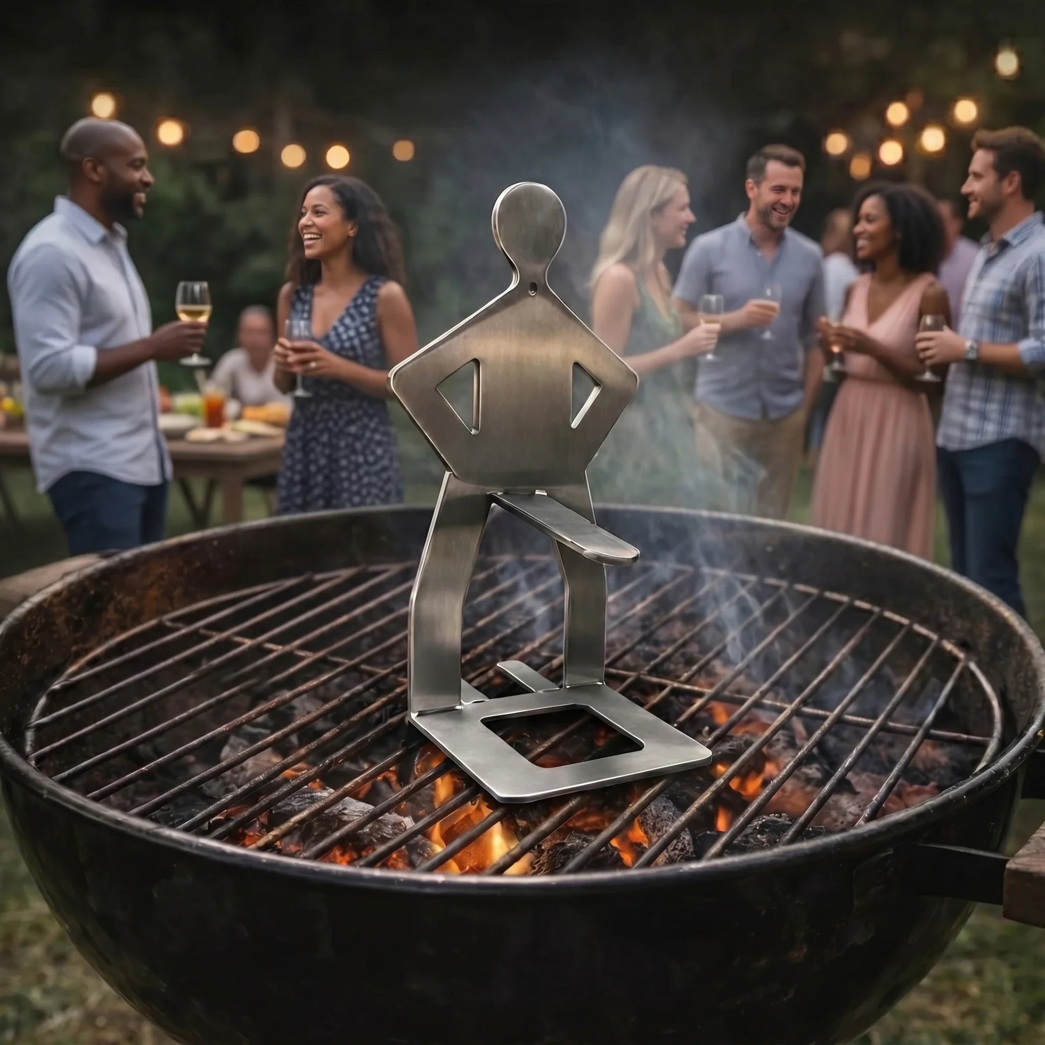 Funny Sausage BBQ Grill Holder Set