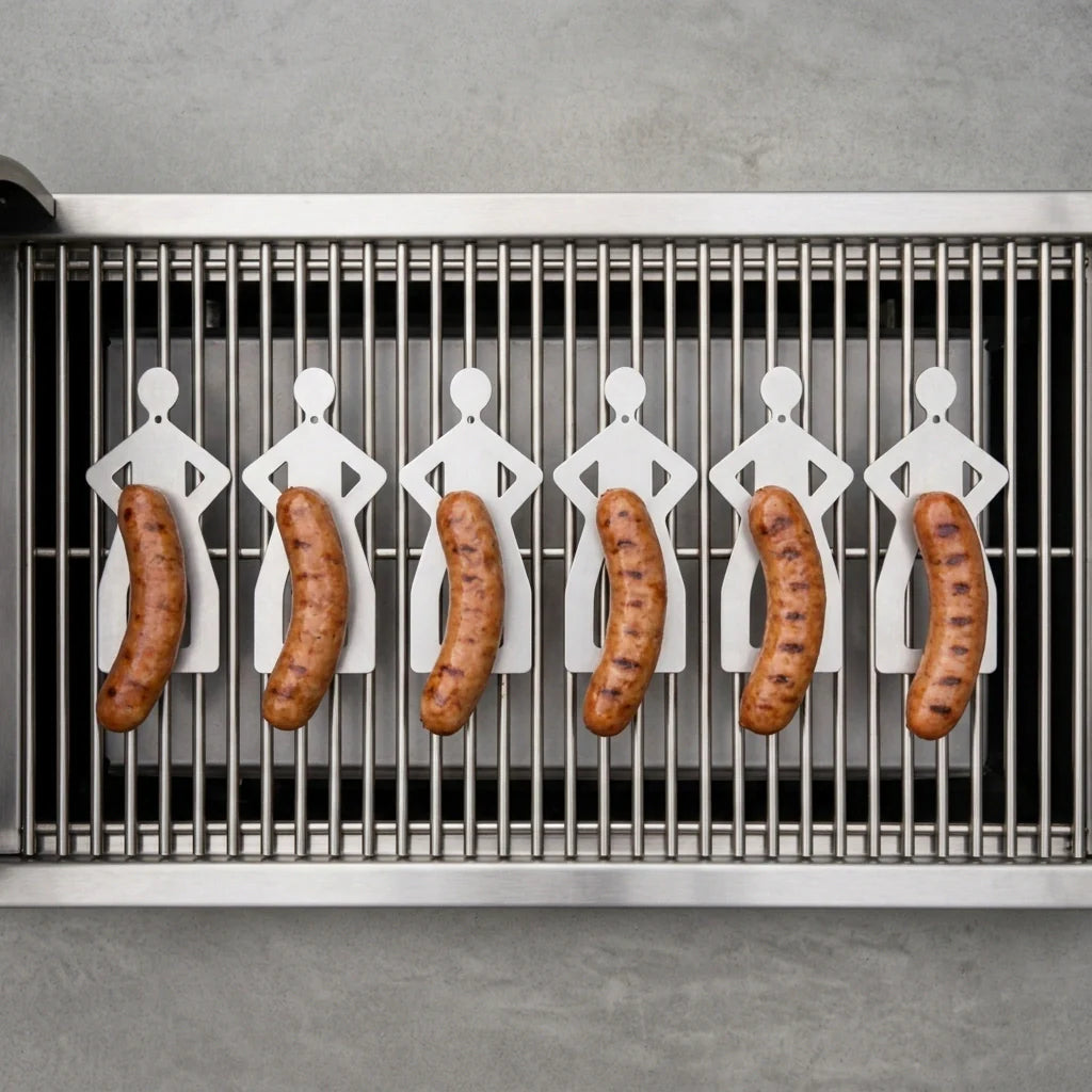 Funny Sausage BBQ Grill Holder Set