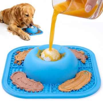 PetsHome Anti-Slip Interactive Rolling Licking Bowl