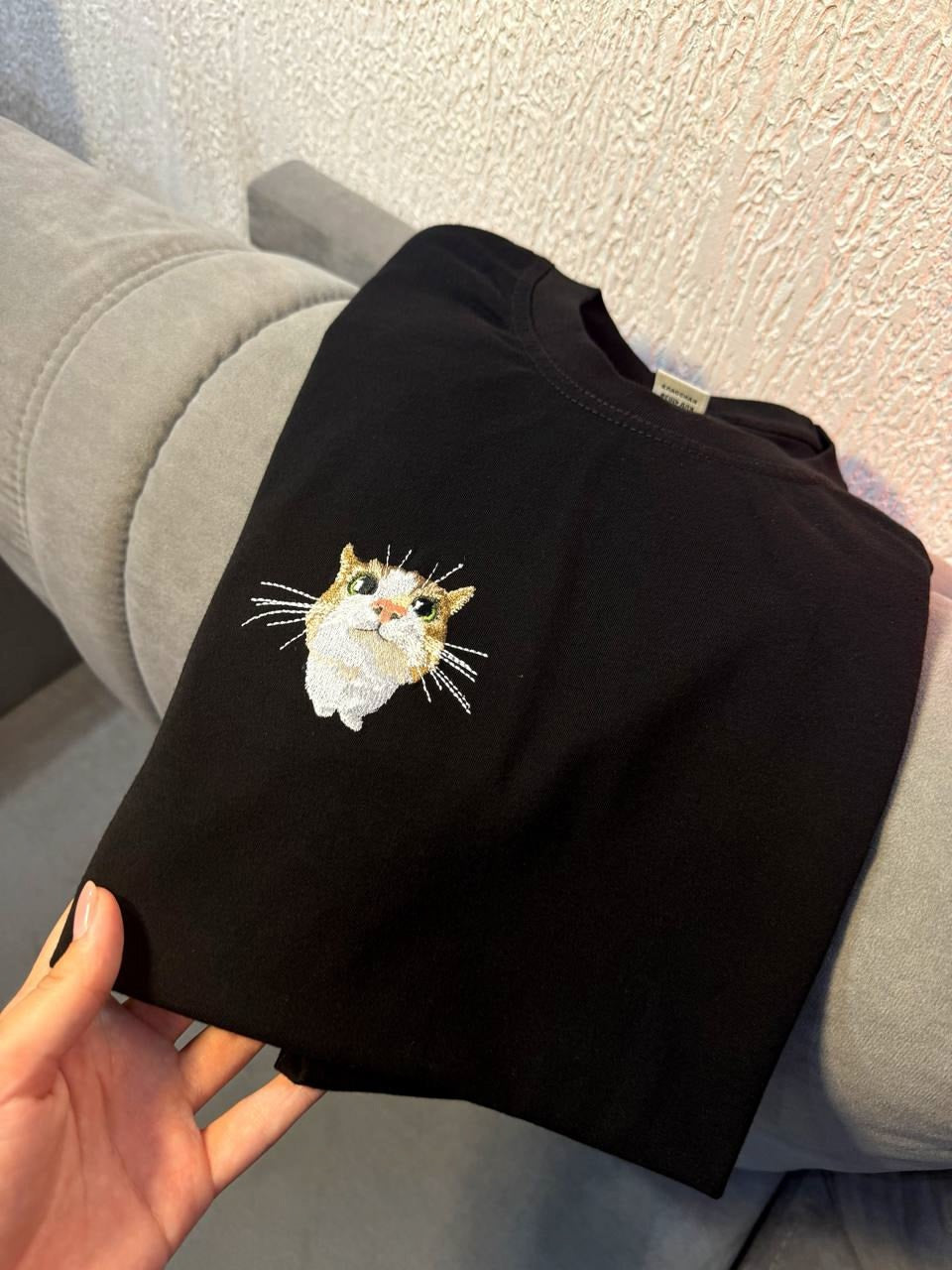 Couple Style Cat Embroidered T-Shirts