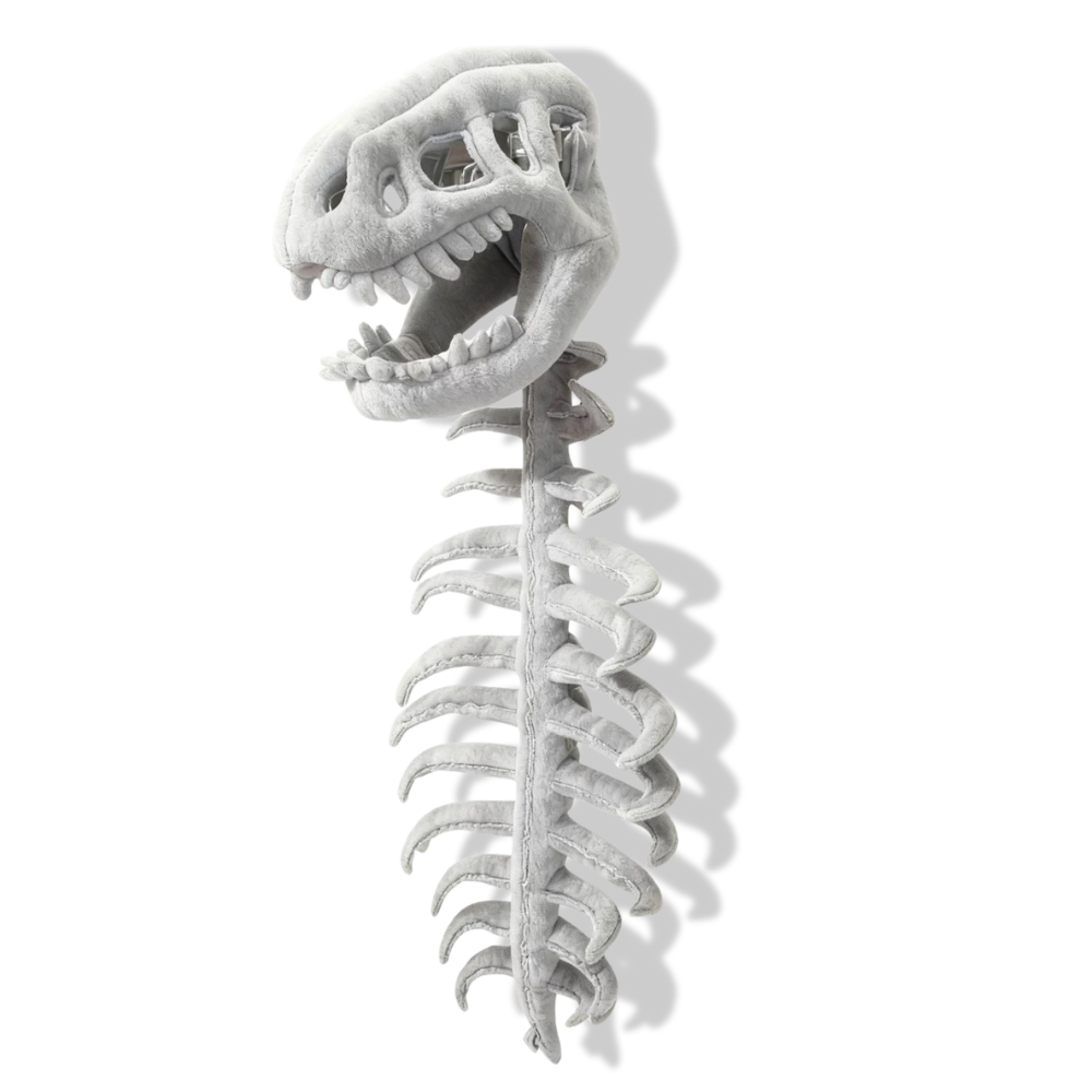 Dinosaur Monster Skeleton Mask Horror Plush Toy